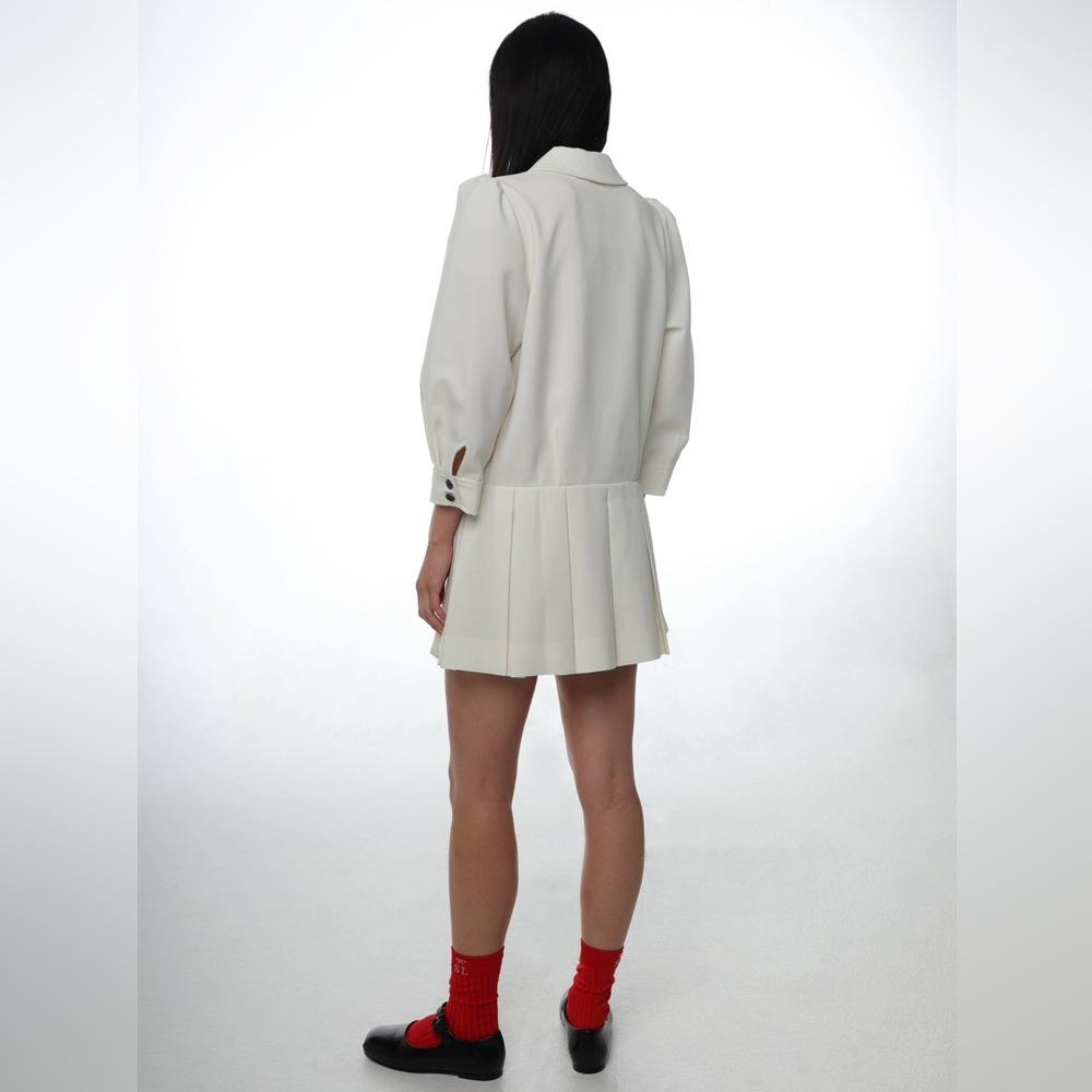 Sandy Liang Off-White Somm Minidress NWT - Picture 6 of 12